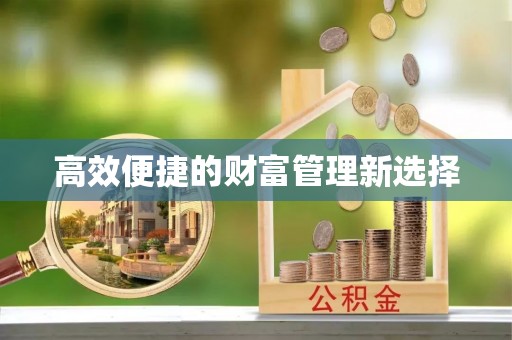 清镇高效便捷的财富管理新选择
